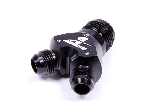 Aeromotive  Y-Block Fitting - 12an to 2 x -8an 15677