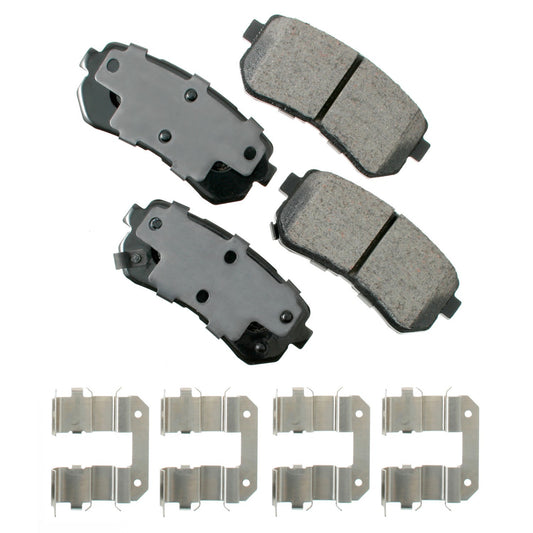 Akebono Brake Corporation  ProACT Ultra-Premium Bra ke Pads - Rear ACT1398