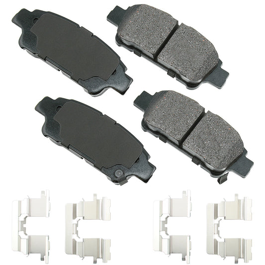 Akebono Brake Corporation  ProACT Ultra-Premium Bra ke Pads - Rear ACT995A