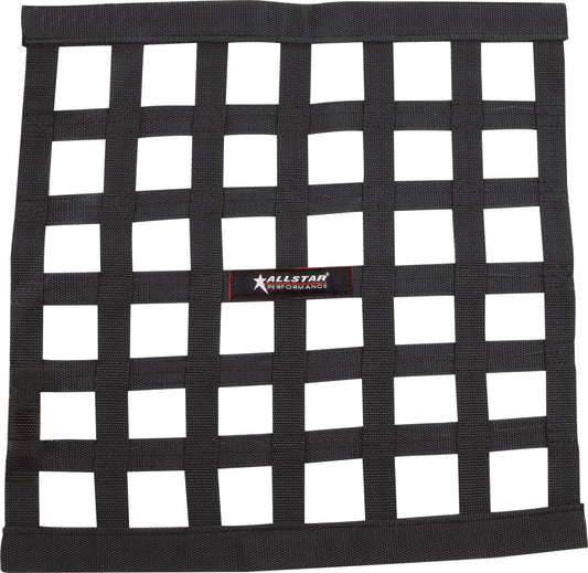 Allstar Performance Window Net Ribbon Style 18 x 18 Black Non-SFI ALL10283