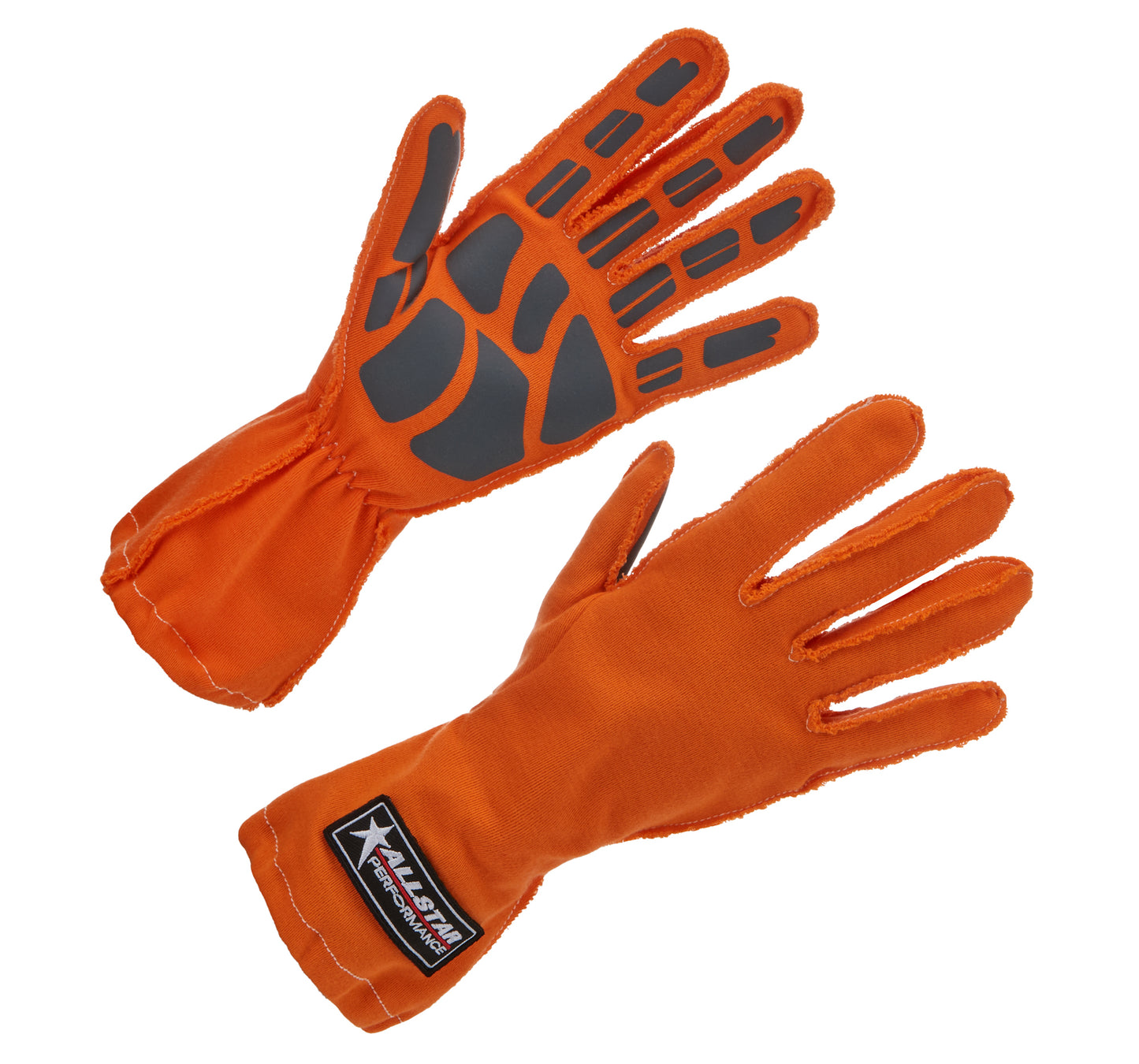 Allstar Performance  Driving Gloves Non-SFI Outseam S/L LG Orange ALL913044