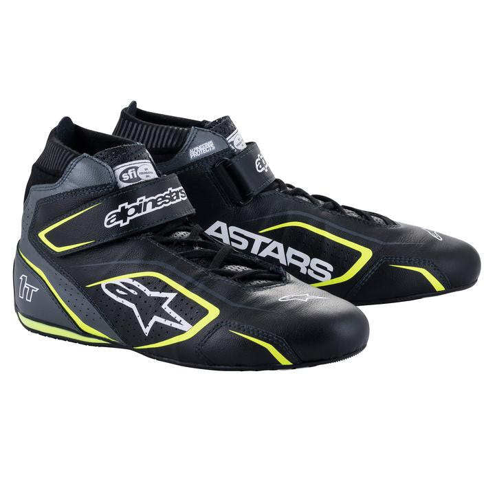 Alpinestars Usa  Shoe Tech-1T V3 Black / Flu Yellow Size 9.5 2710122-1055-9.5