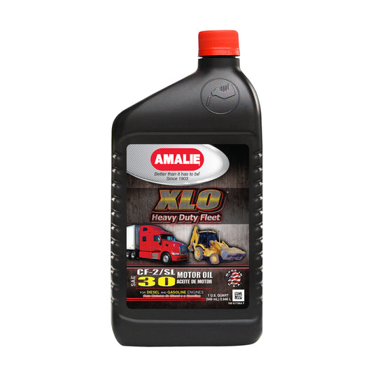 Amalie   XLO Heavy Duty Fleet Eng ine Oil 30W Case 1Qt  AMA61736-56