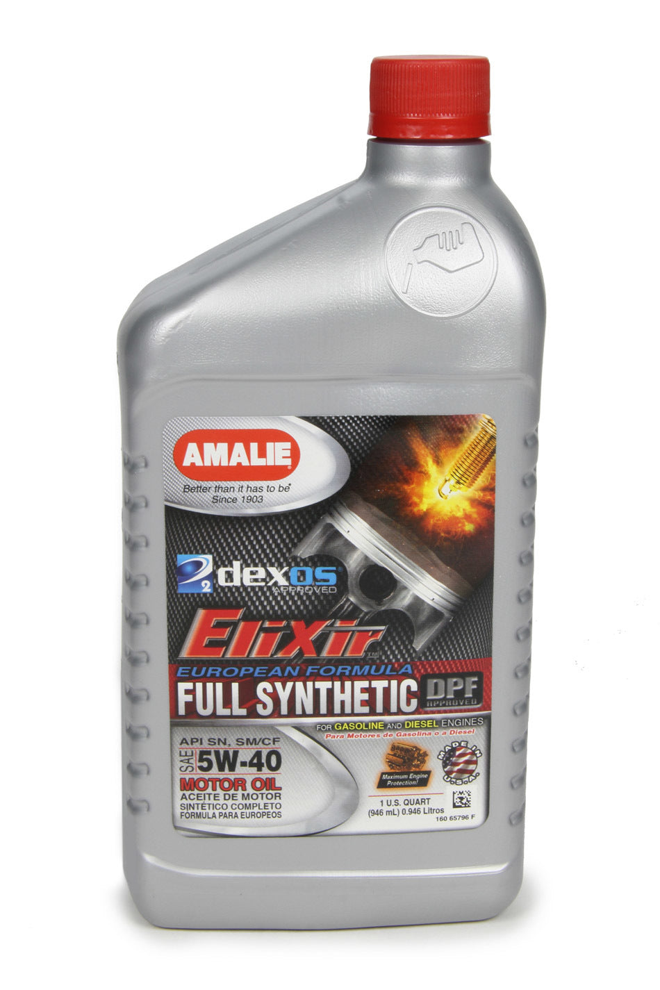 Amalie  Elixir Full Synthetic 5w40 Dexos2 1Qt AMA65796-56