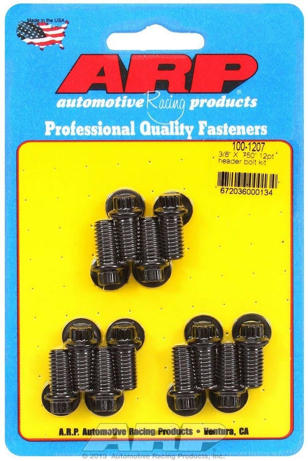 ARP  Header Bolt Kit - 12pt. 3/8 x .750 UHL (12) 100-1207