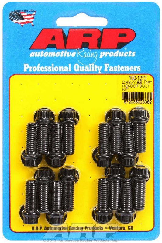 Arp Header Bolt Kit 12pt BBC MPN ARP100-1212 For Chevy