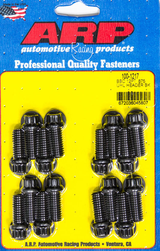 Arp Header Bolt Kit - 12pt. 3/8 x .850 UHL (16) MPN ARP100-1217 For Universal use