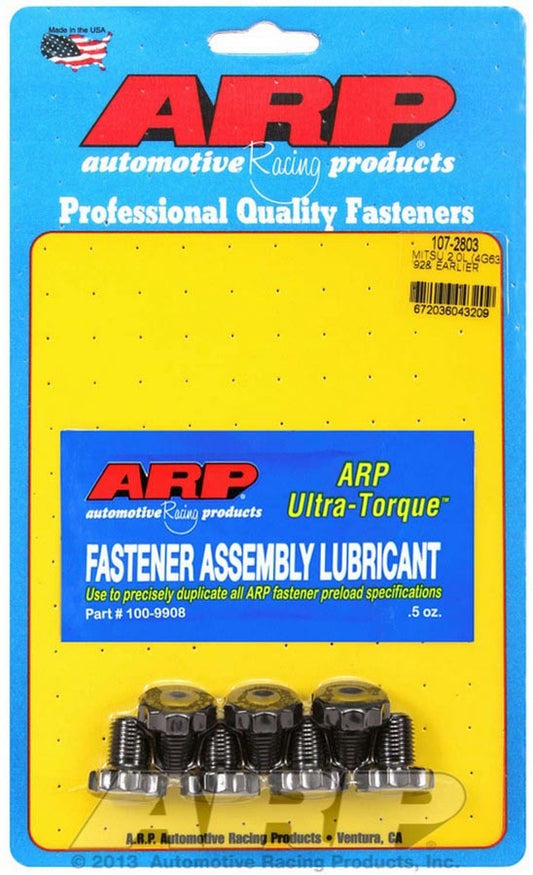 Arp Flywheel Bolt Kit - Mitsubishi 2.0L 4G63 EVO MPN ARP107-2803 For Mitsubishi