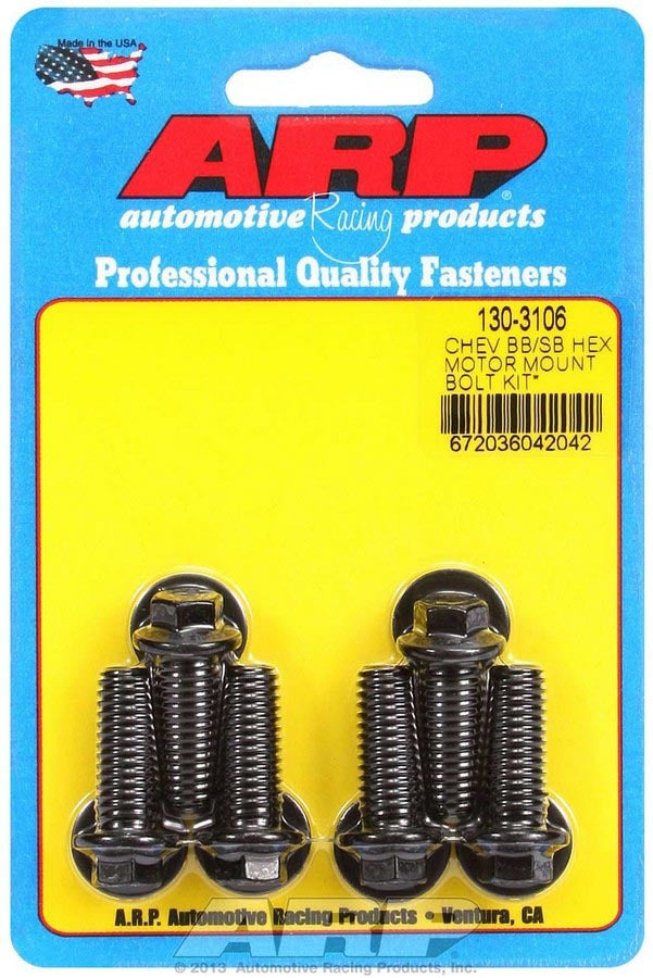 ARP  Motor Mount Bolt Kit 6pt. Chevy 130-3106
