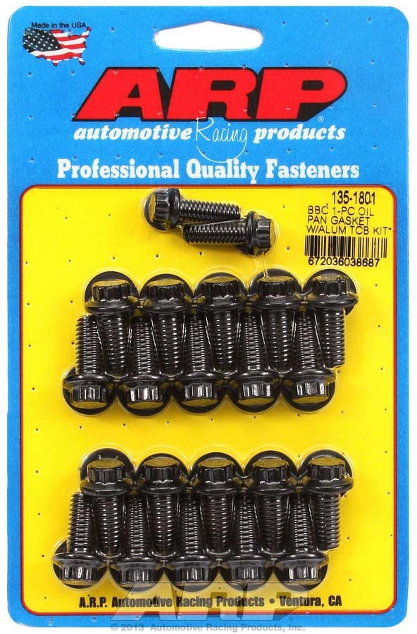 Arp BBC Oil Pan Bolt Kit - 12pt. MPN ARP135-1801 For Chevy