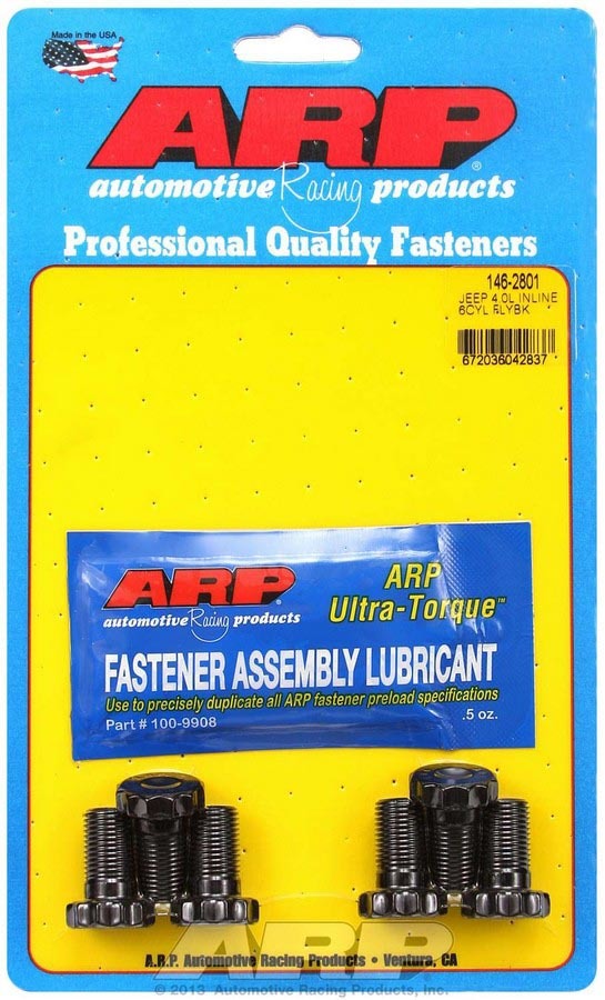Arp Flywheel Bolt Kit Jeep 4.0L Inline 6-Cylinder MPN ARP146-2801 For Jeep