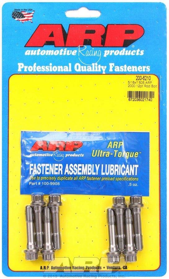 Arp Replacement Rod Bolt Kit 5/16 (8) MPN ARP200-6210 For Universal use