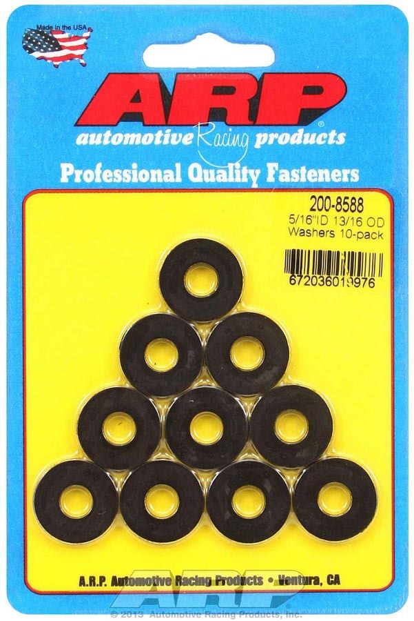 ARP  Black Washers - 5/16 ID x 13/16 OD (10) 200-8588