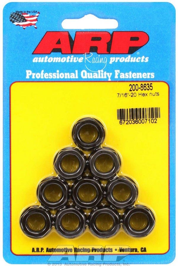 ARP  Hex Nuts - 7/16-20 (10)  200-8635
