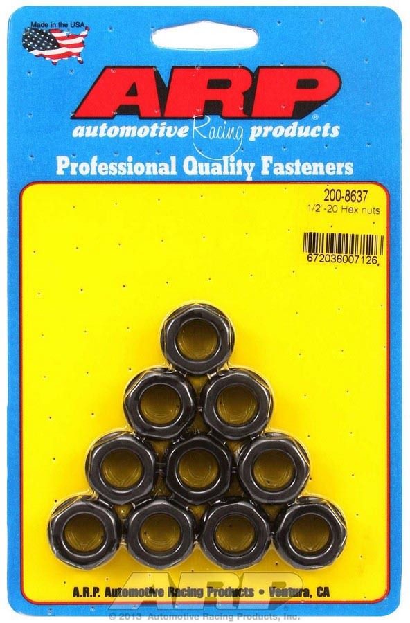 ARP  Hex Nuts - 1/2-20 (10)  200-8637