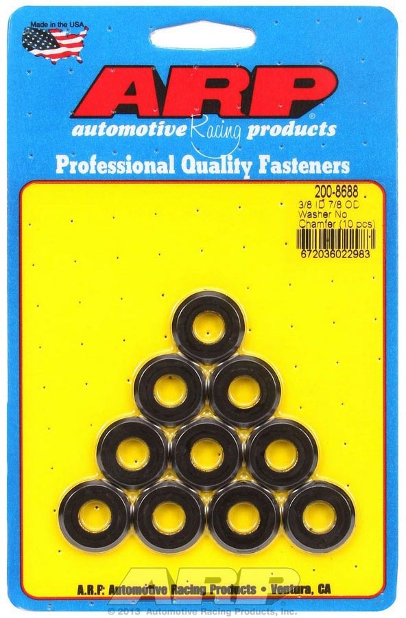 ARP  Black Washers - 3/8 ID x 7/8 OD (10) 200-8688