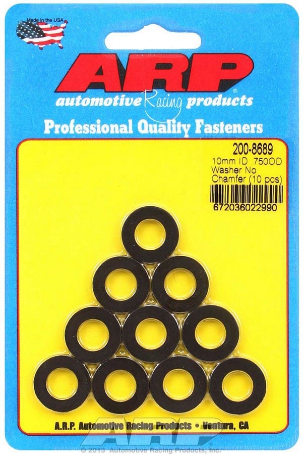 ARP  Black Washers - 10mm ID x 3/4 OD (10) 200-8689