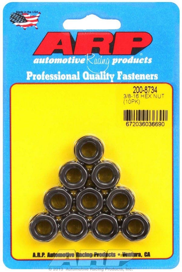 ARP   Hex Nuts - 3/8-16 (10)   ARP200-8734