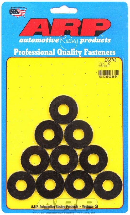ARP  Black Washer - 1/2 ID x 1.300 OD (10pk) 200-8742