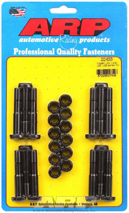Arp Nissan Rod Bolt Kit - Fits L24/L26/L28 Series MPN ARP202-6003 For Nissan