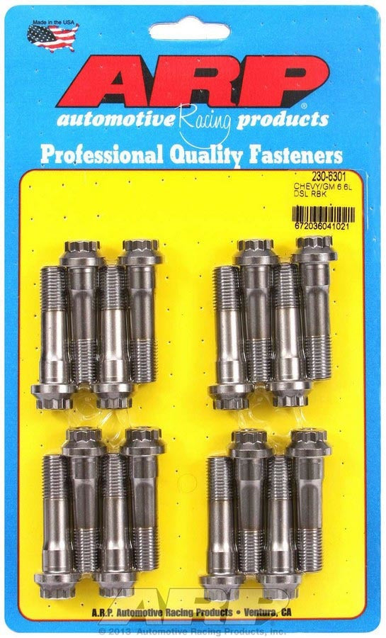 Arp GM Rod Bolt Kit - Fits 6.6L Duramax MPN ARP230-6301 For GM Ram