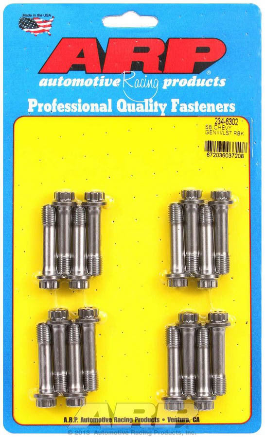 Arp SBC Rod Bolt Kit - Fits GM LS7 2000 Series MPN ARP234-6302 For GM LS-Series