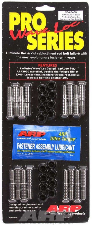 Arp SBC Rod Bolt Kit - Fits 305/307/350 MPN ARP234-6403 For Chevy