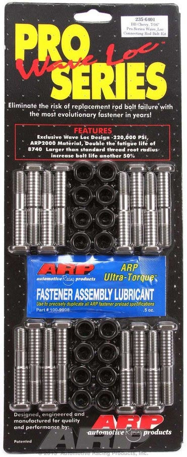 Arp BBC Rod Bolt Kit - Fits 454-502 w/7/16in MPN ARP235-6401 For Chevy