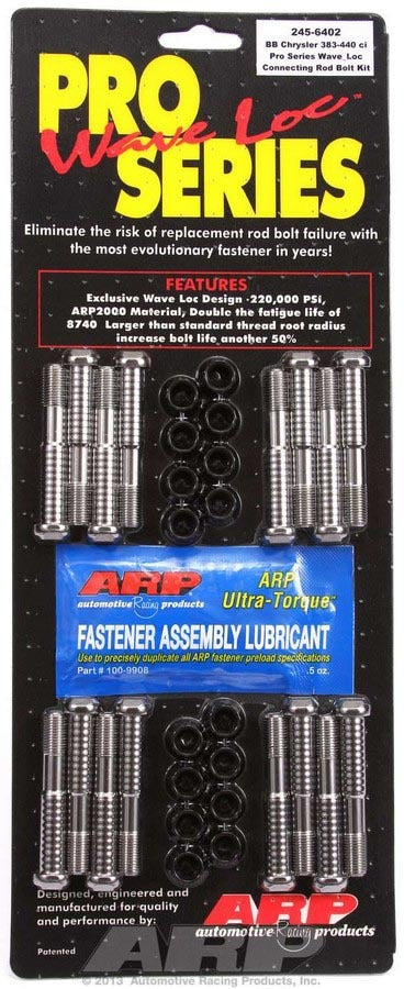 Arp BBM Rod Bolt Kit - Fits 383-440 Wedge MPN ARP245-6402 For Mopar B / RB-Series