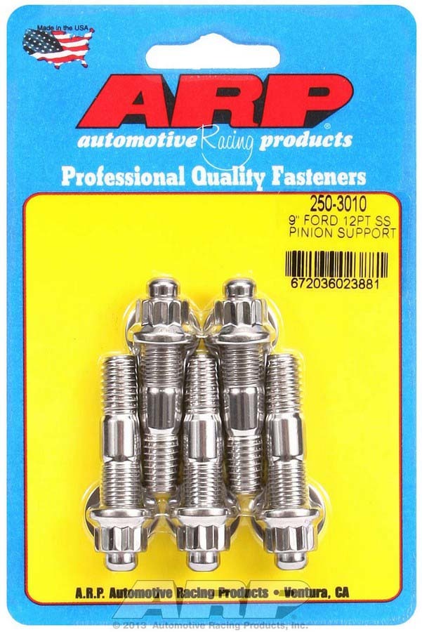 Arp Ford 9in S/S Pinion Support Stud Kit 12pt. MPN ARP250-3010 For Ford