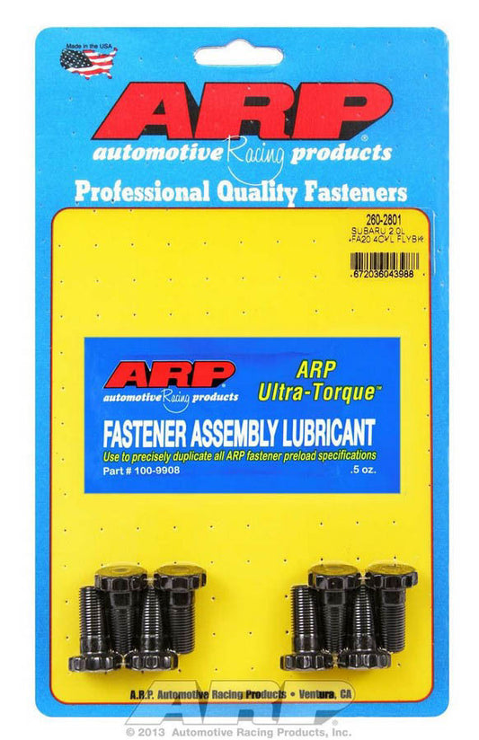 Arp Flywheel Bolt Kit Subaru 2.0L FA20 MPN ARP260-2801 For Subaru