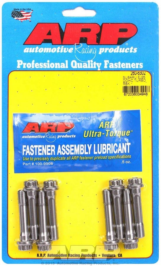 Arp Rod Bolt Kit Subaru EJ25 DOHC Turbo MPN ARP260-6302 For Subaru