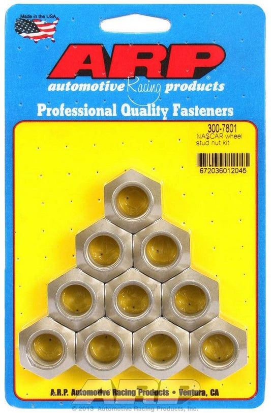 ARP  Nascar Wheel Stud Nut Kit (10) 300-7801