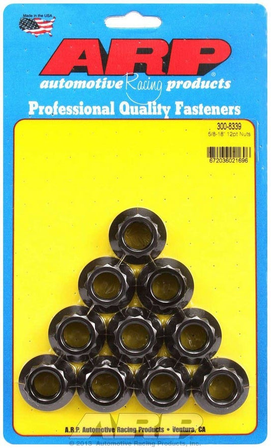 Arp 5/8-18 12pt. Nuts (10) MPN ARP300-8339