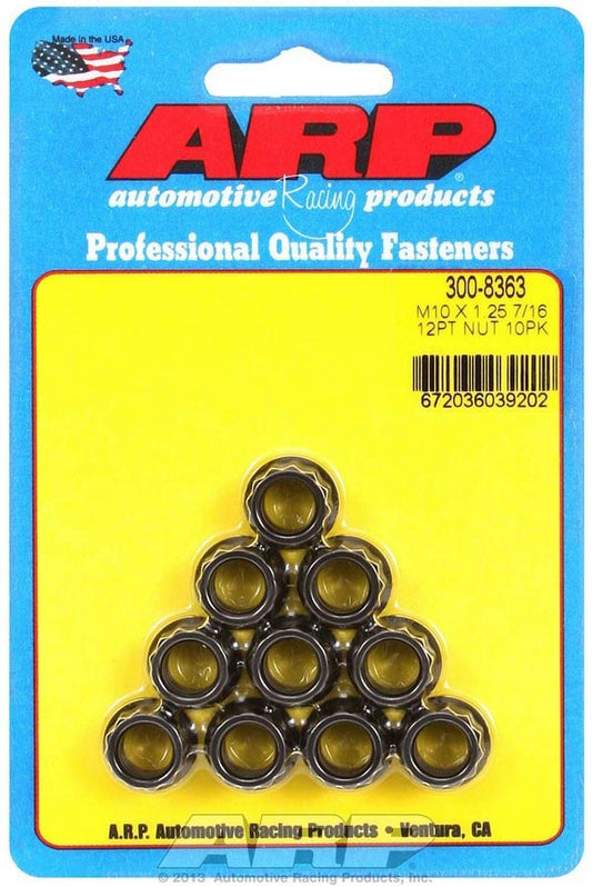 Arp 10mm x 1.25 12pt. Nuts (10) MPN ARP300-8363