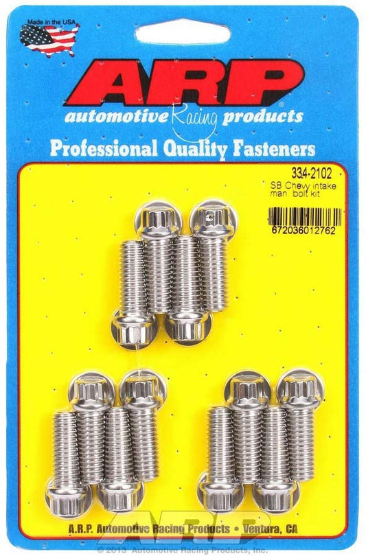 Arp SBC Intake Bolt Kit MPN ARP334-2102 For Chevy