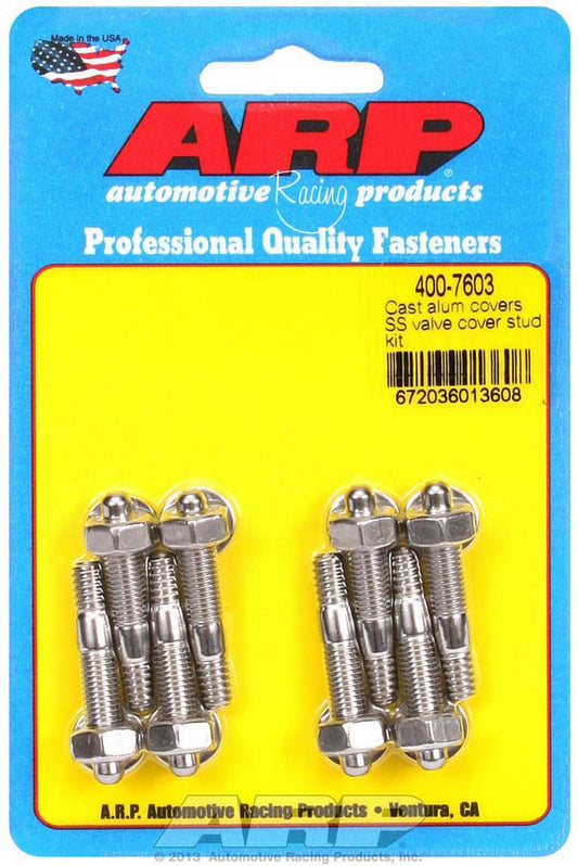 Arp S/S Valve Cover Stud Kit 6pt. (8) MPN ARP400-7603
