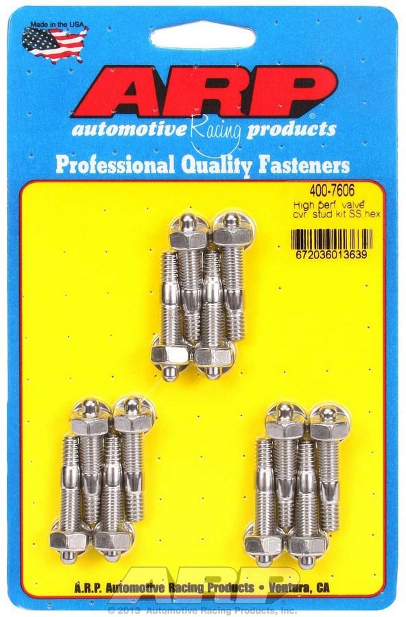 Arp S/S Valve Cover Stud Kit 6pt. (12) MPN ARP400-7606