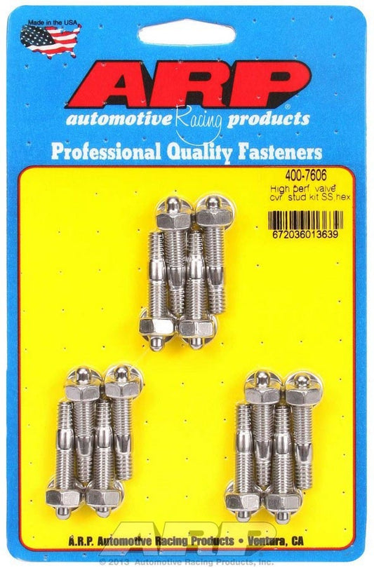 Arp S/S Valve Cover Stud Kit 6pt. (12) MPN ARP400-7606