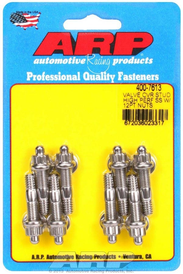 Arp S/S Valve Cover Stud Kit 12pt. (8) MPN ARP400-7613