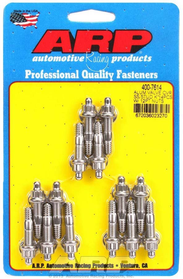 Arp S/S Valve Cover Stud Kit 12pt. (14) MPN ARP400-7614