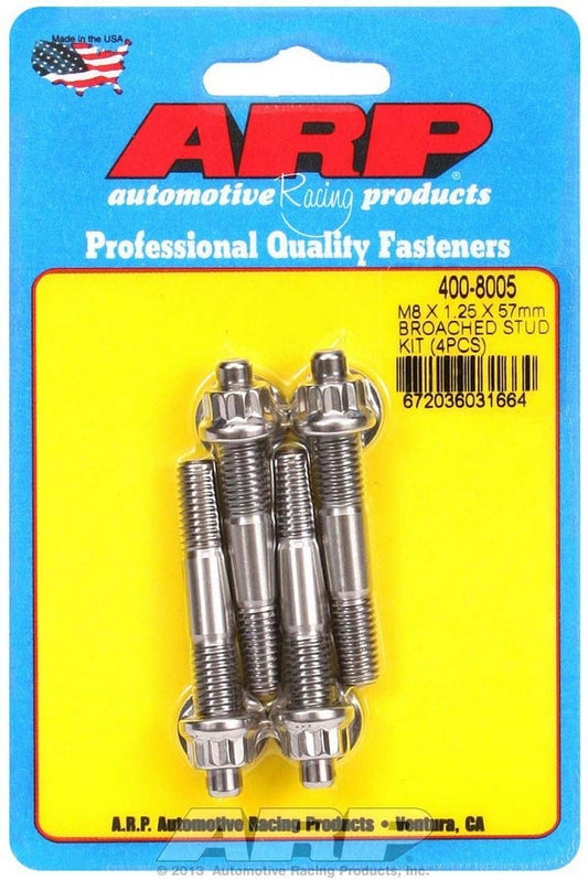 Arp S/S Stud Kit - (4) M8 x 1.25in x 57mm MPN ARP400-8005 For Universal use