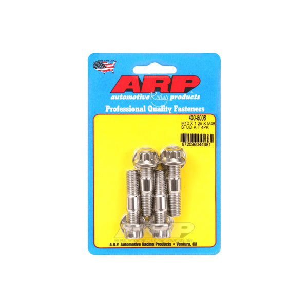 Arp Stud Kit - Broached 4pk 10mm x 1.25 x 48mm MPN ARP400-8006 For Universal use