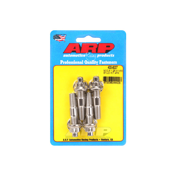 Arp Stud Kit - Broached 4pk 10mm x 1.25 x 55mm MPN ARP400-8007 For Universal use