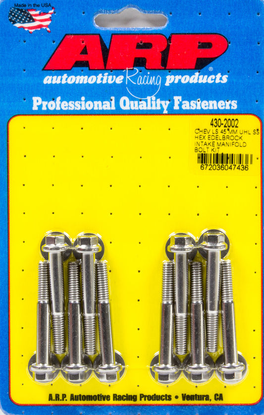 Arp Intake Manifold Bolt Kit GM LS w/Edelbrock Intake MPN ARP430-2002 For GM LS-Series