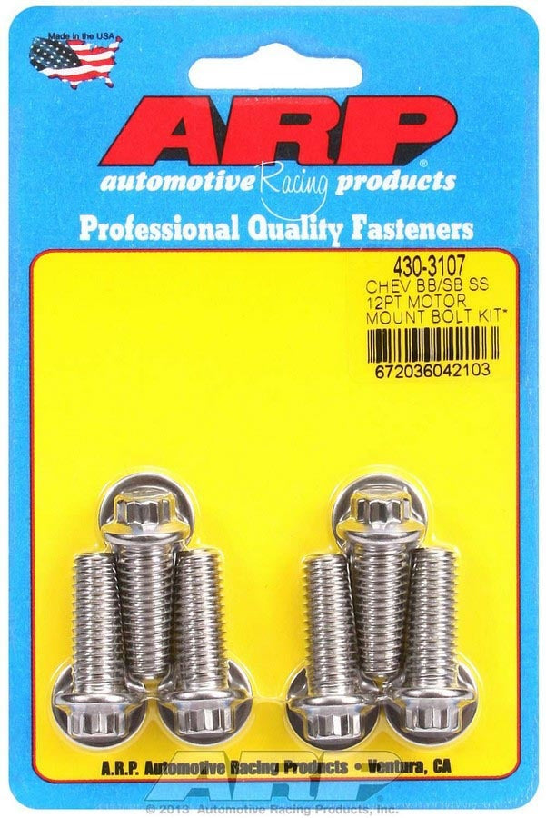 ARP  Motor Mount Bolt Kit 12pt. Chevy 430-3107