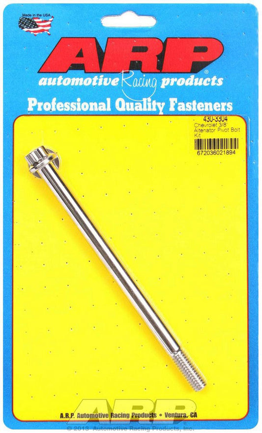 Arp Alternator Pivot Bolt Kit MPN ARP430-3304 For Chevy