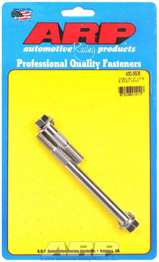 ARP  Starter Bolt Kit SS 6pt GM 10mm x 1.775/4.770 430-3506
