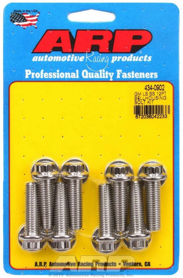 Arp Bellhousing Bolt Kit - 12pt. GM LS MPN ARP434-0902 For GM LS-Series