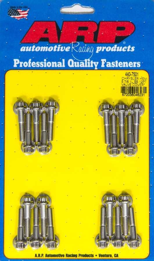 Arp Valve Cover Bolt Kit 12pt Mopar 5.7/6.1L Hemi MPN ARP440-7501 For Mopar Gen III